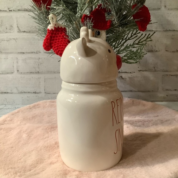 Rae Dunn Reindeer Snacks Christmas Canister - Picture 5 of 7
